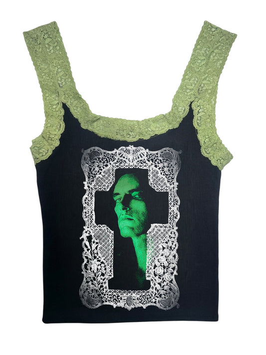 Peter Lace Ribbed Tank
