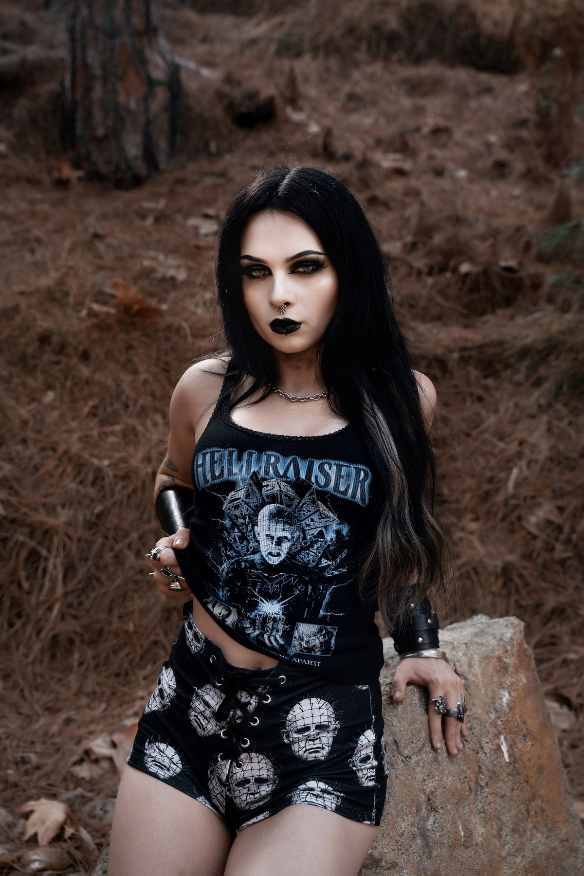 Tear Your Soul Ribbed Lace Tank