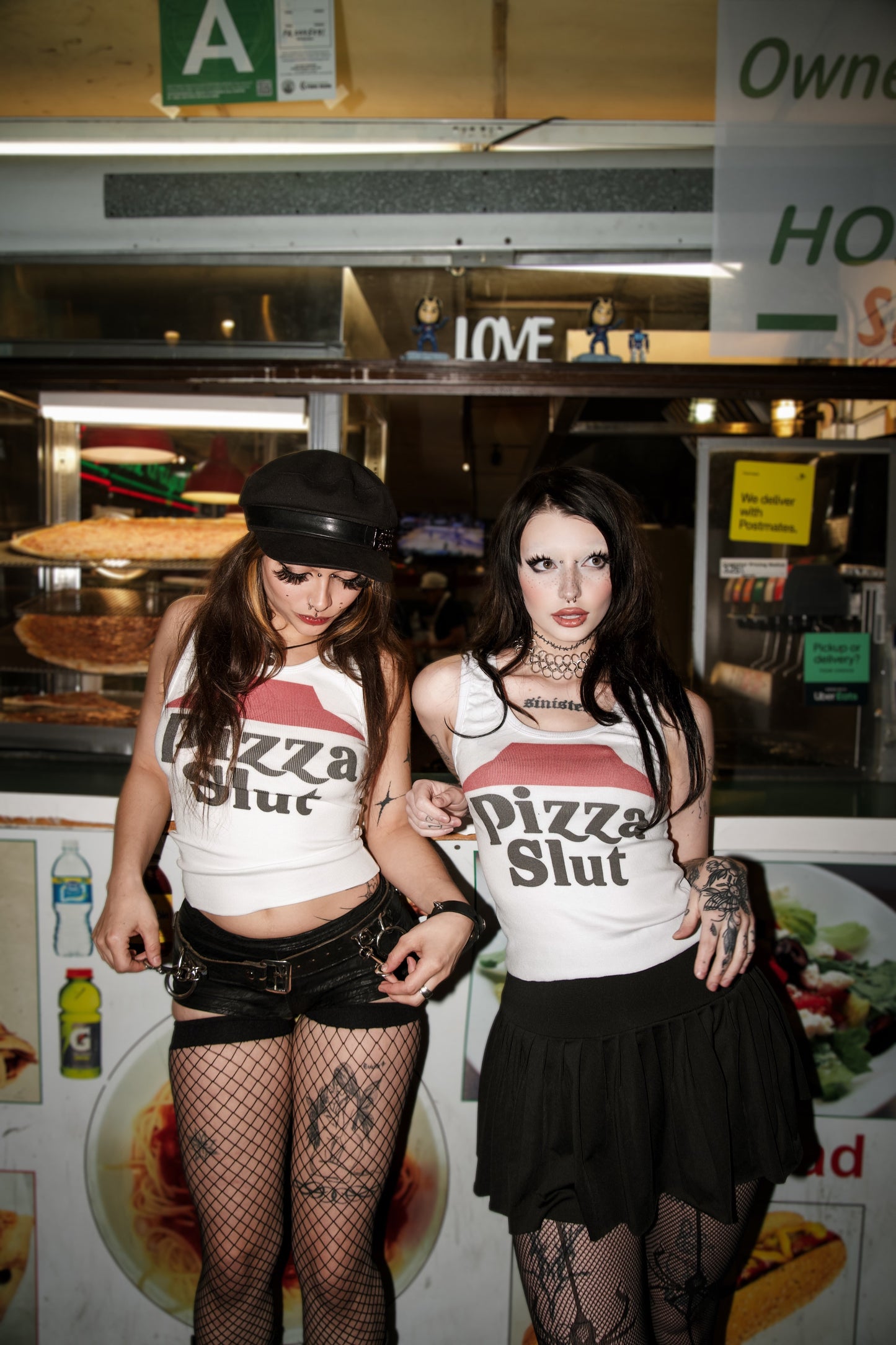 Pizza Slut Ribbed Tank Top