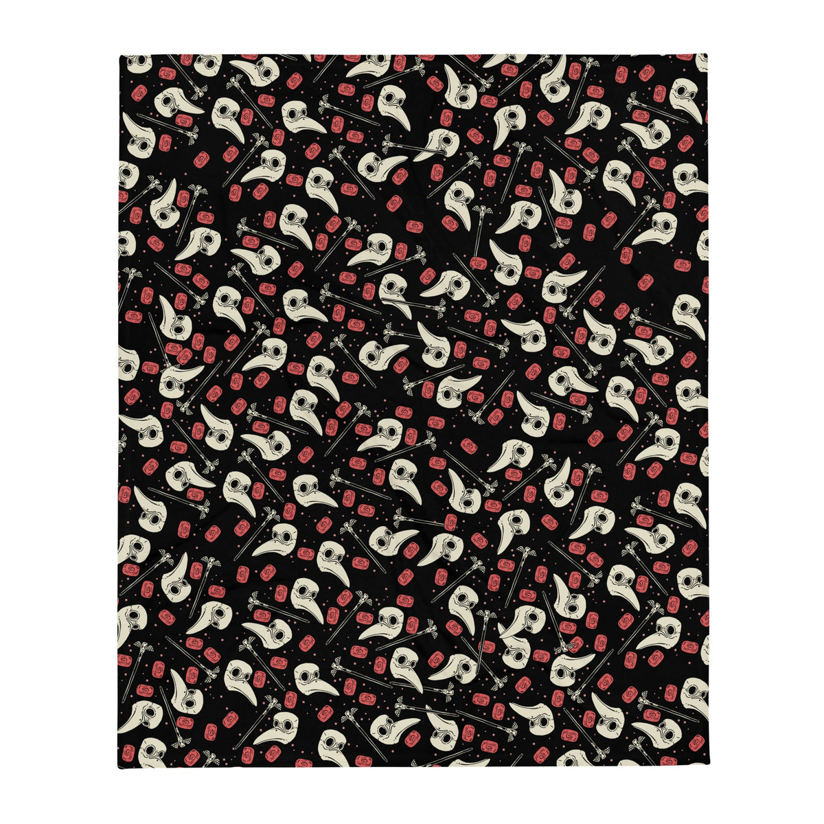 Plague Doctor Throw Blanket