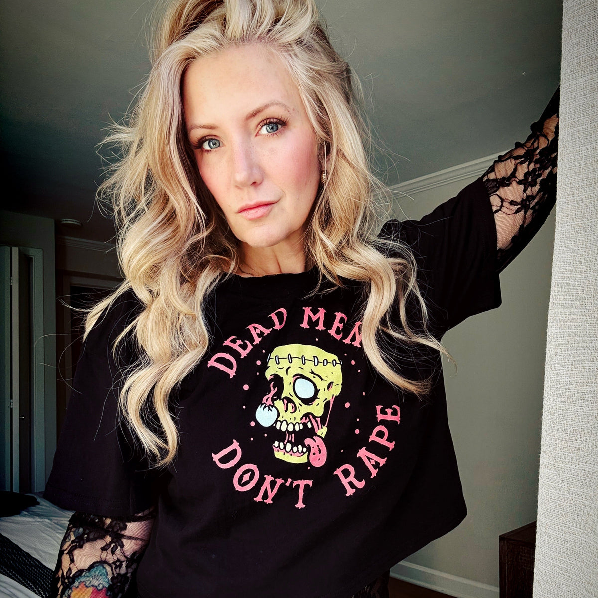Dead Men Don't Rape Crop Top