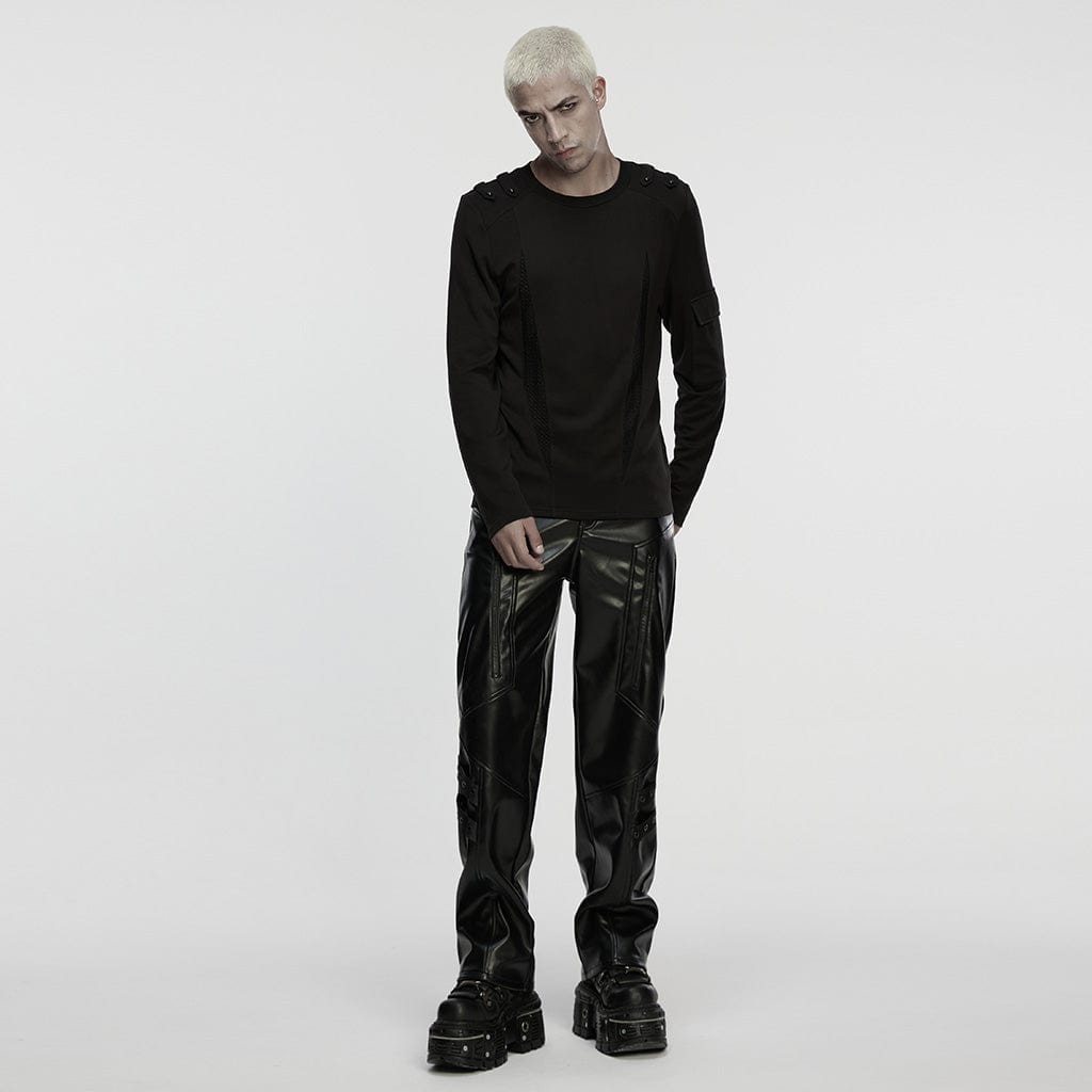 Gridlock Eyelet-Strap Pants