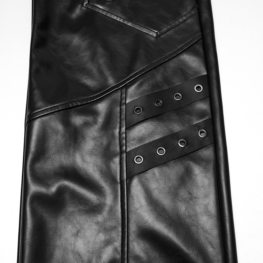 Gridlock Eyelet-Strap Pants