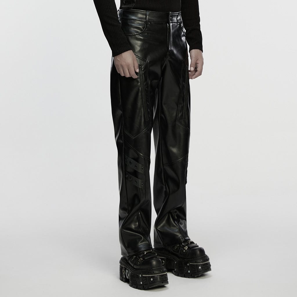 Gridlock Eyelet-Strap Pants