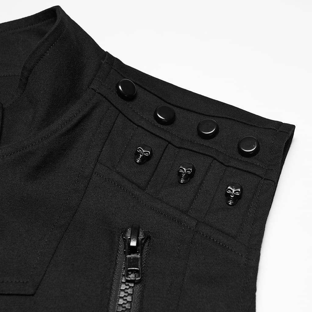 Dead Signal Skull Zip Vest