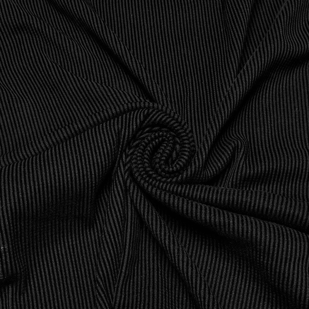 Black Static Sheer Mesh Vest