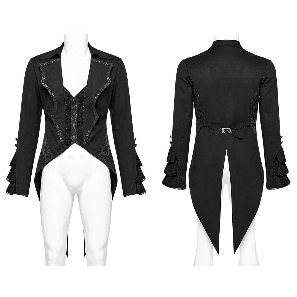 Nocturne Bat-Collar Tailcoat
