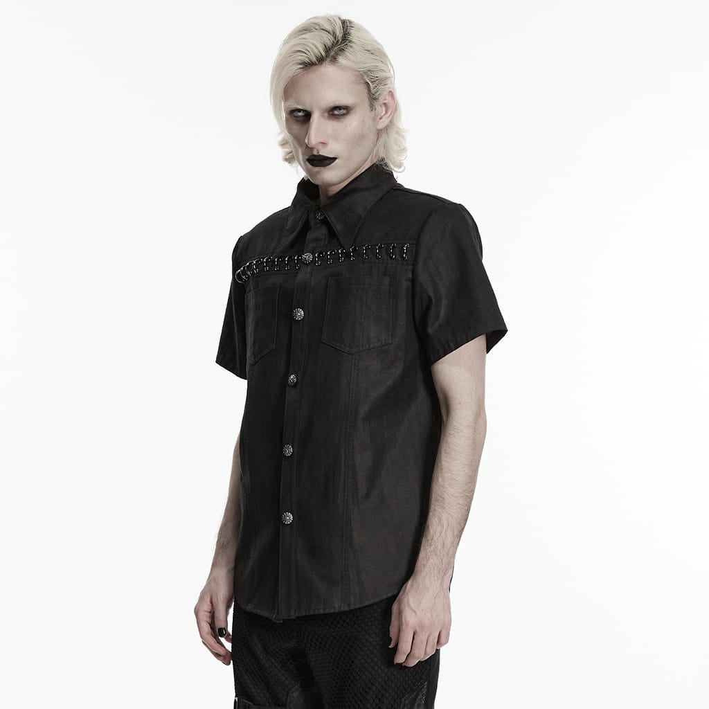 Chain Reaction Ring-Collar Shirt