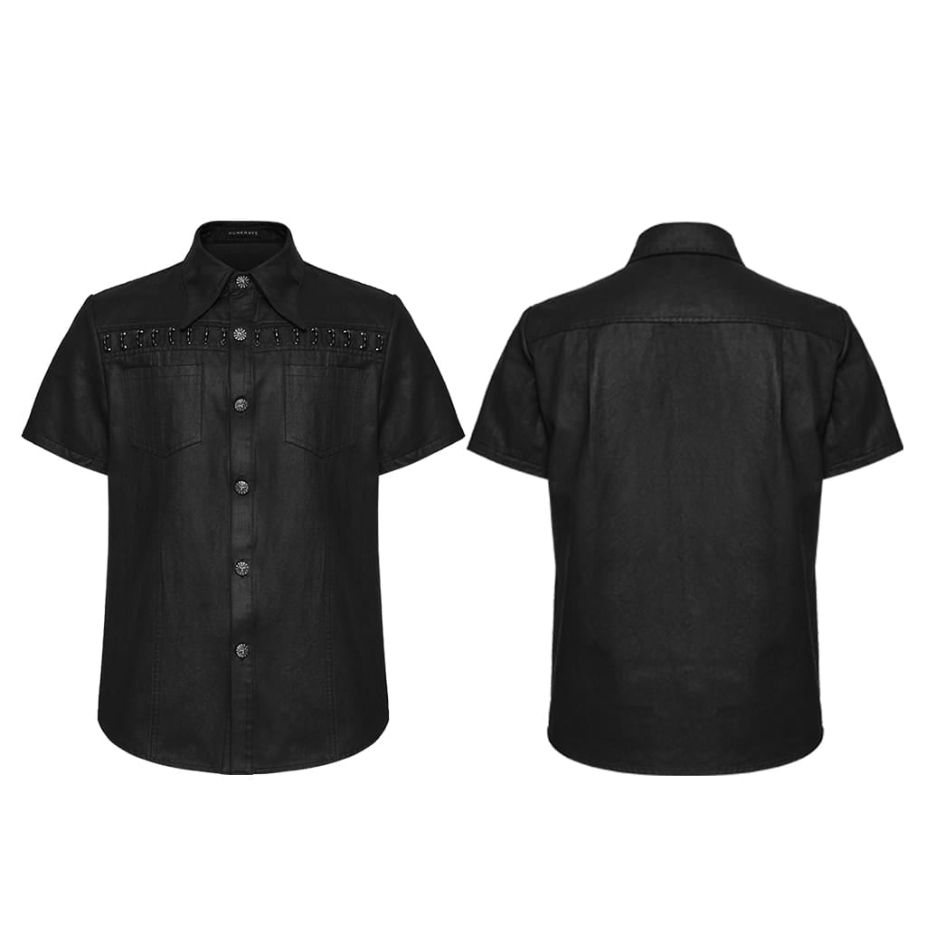 Chain Reaction Ring-Collar Shirt