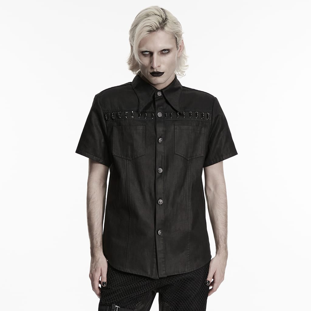 Chain Reaction Ring-Collar Shirt