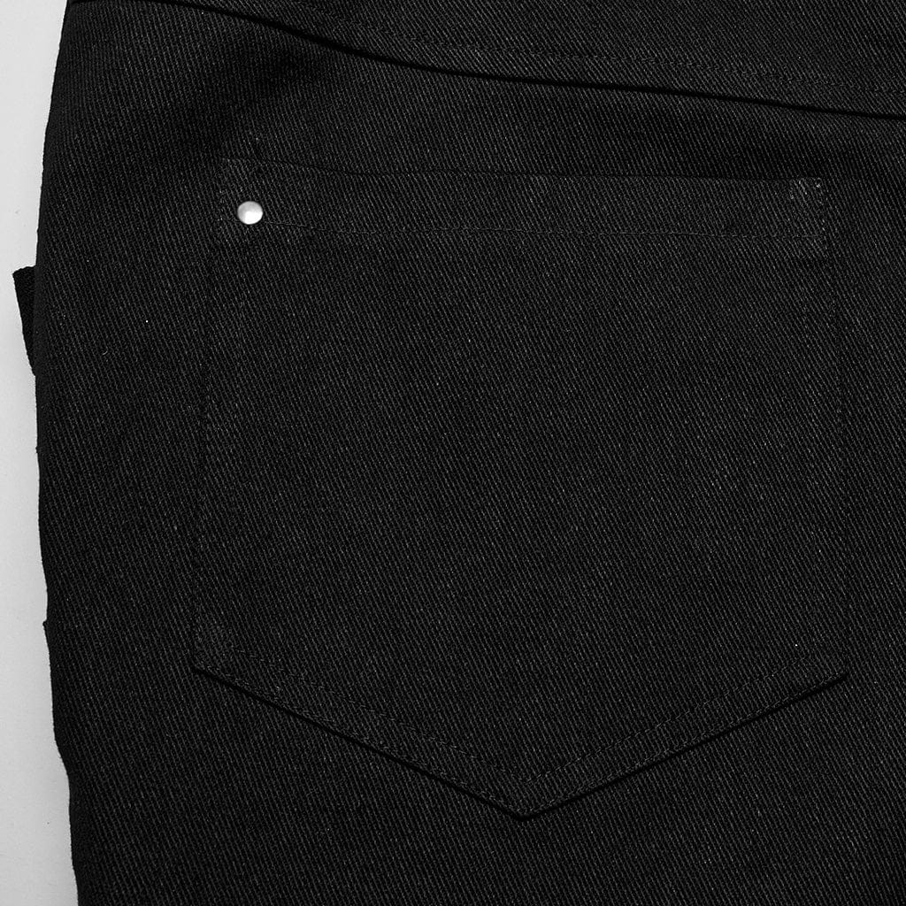 Black Signal Mesh Flare Pants