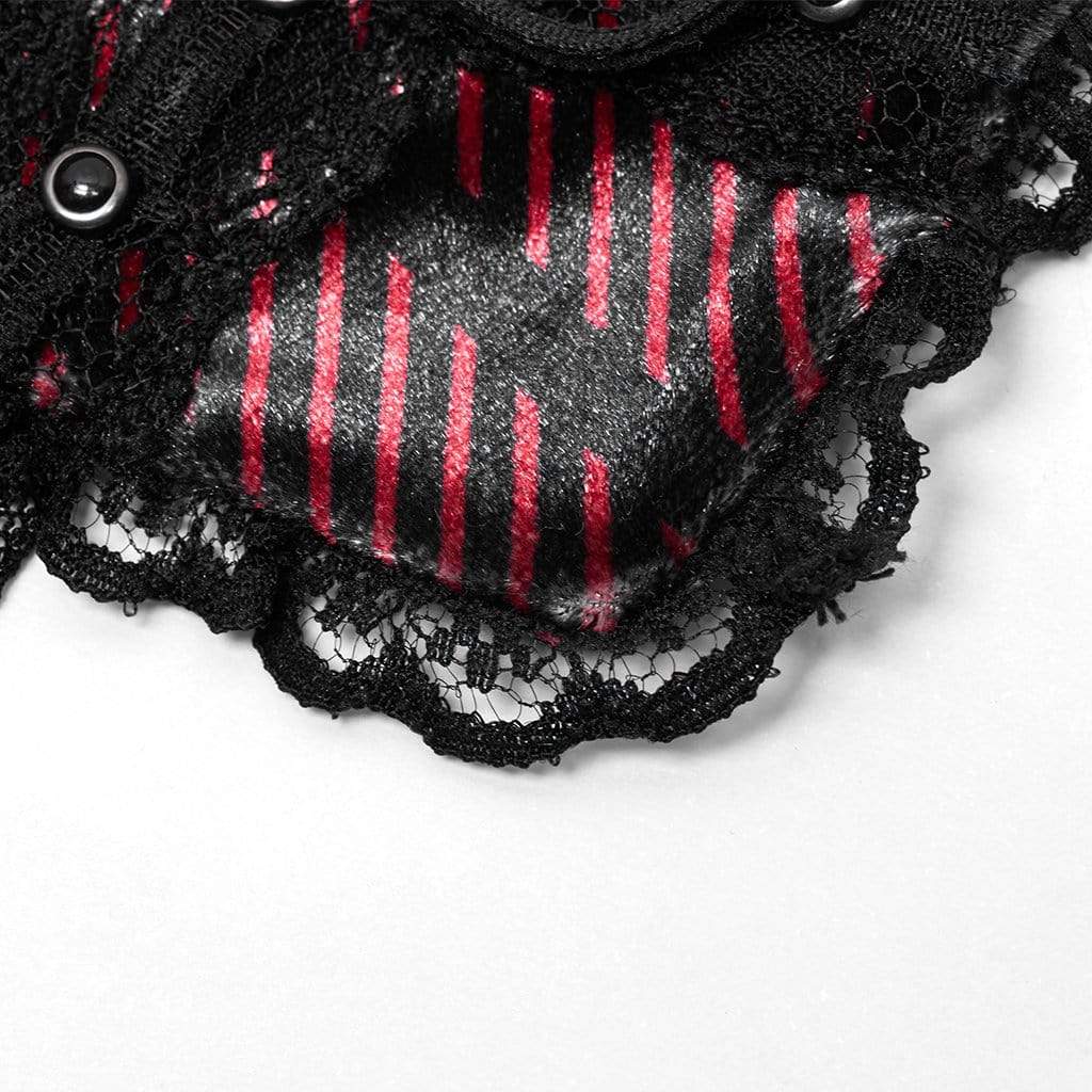 Bleeding Heart Skull Lace Patch