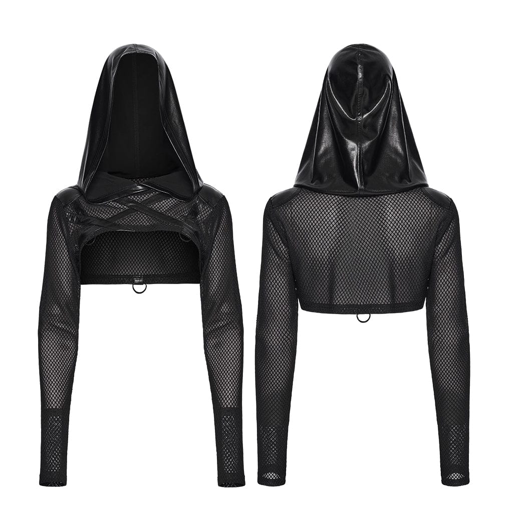Ghost Signal Sheer Hooded Cape