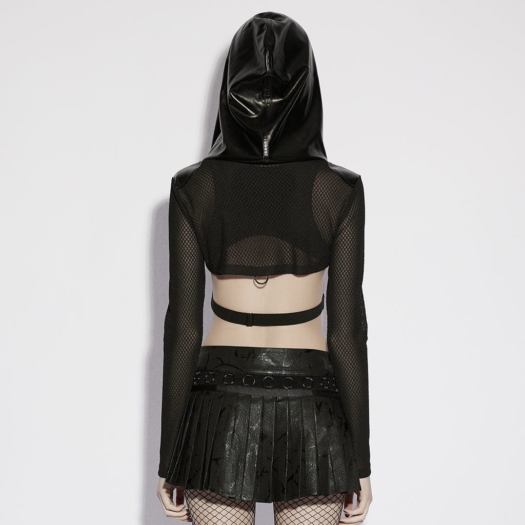 Ghost Signal Sheer Hooded Cape
