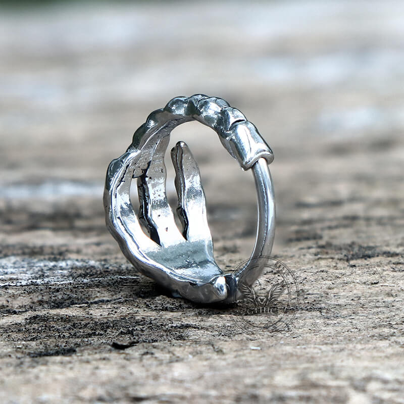 Punk Dragon Claw Stainless Steel Earrings