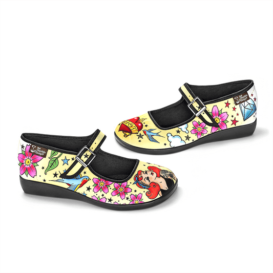 Tattoo Women's Mary Jane Flats