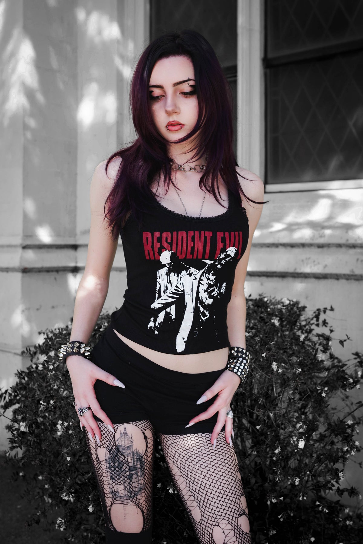 Resident Evil Lace Ribbed Tank