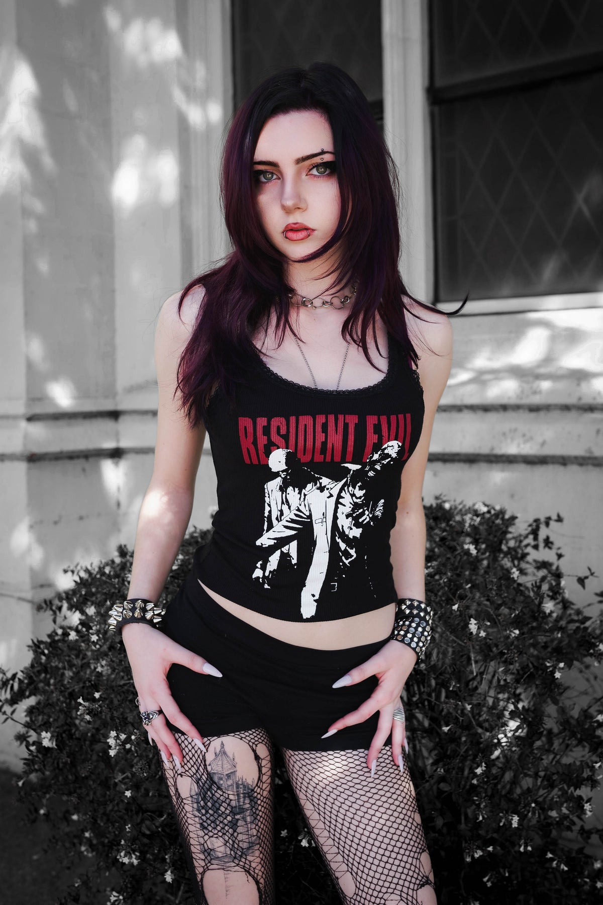Resident Evil Lace Ribbed Tank