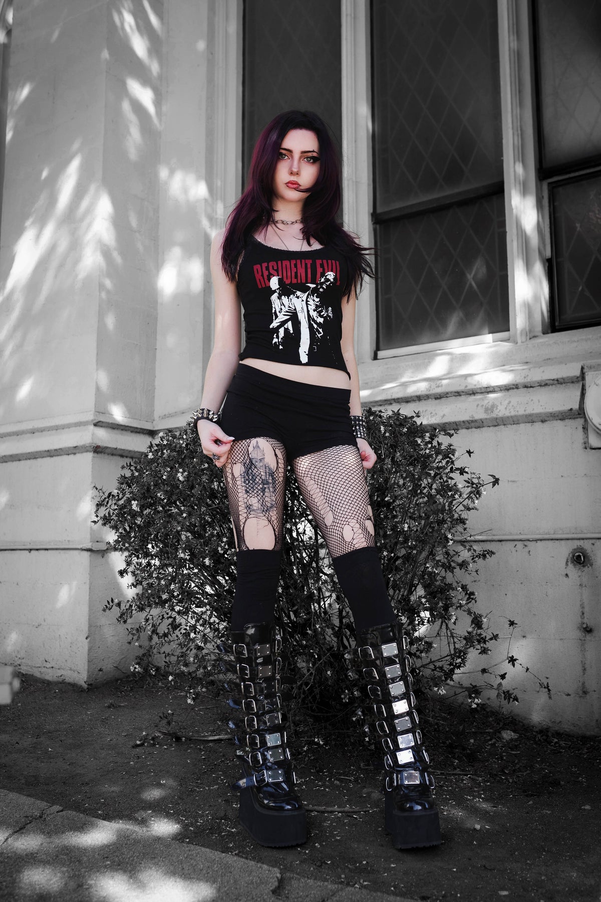Resident Evil Lace Ribbed Tank