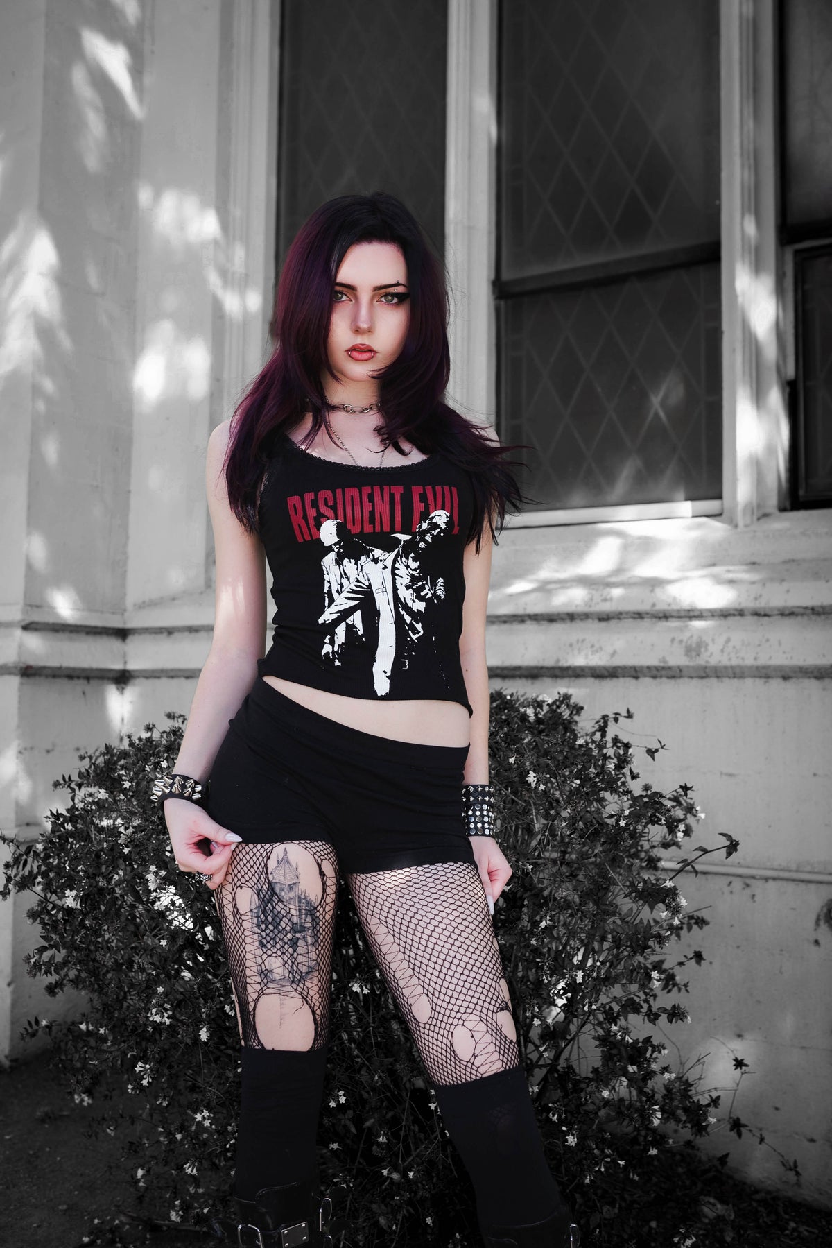 Resident Evil Lace Ribbed Tank
