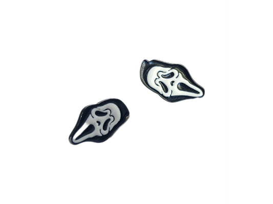 Enamel Ghostface Studs