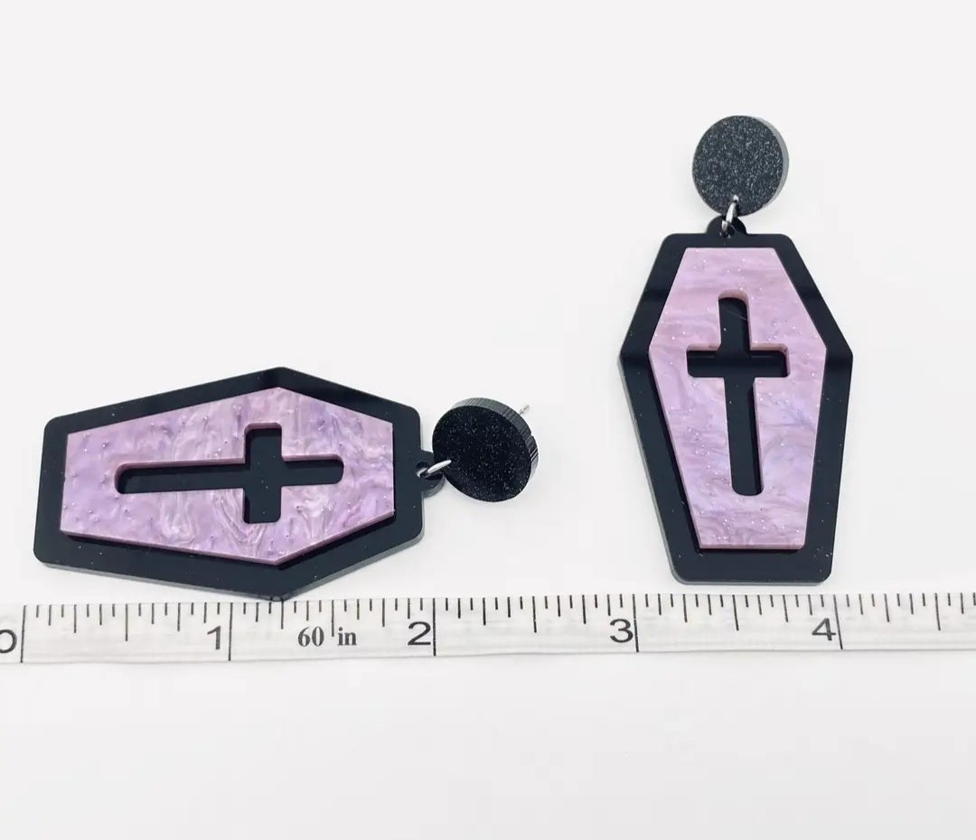 Casket Earrings