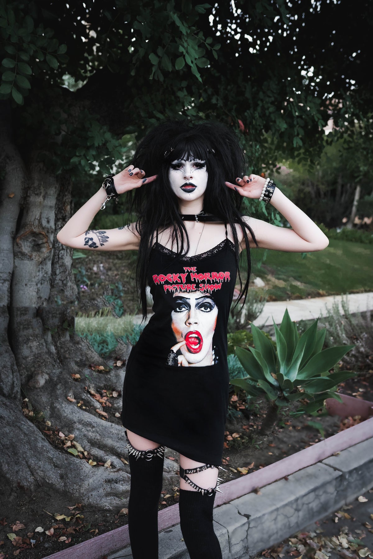 Rocky Horror Lace Strap Dress