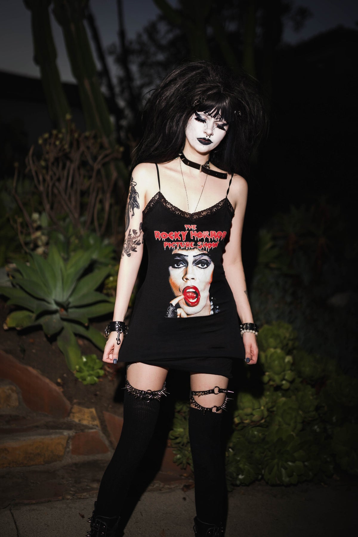 Rocky Horror Lace Strap Dress