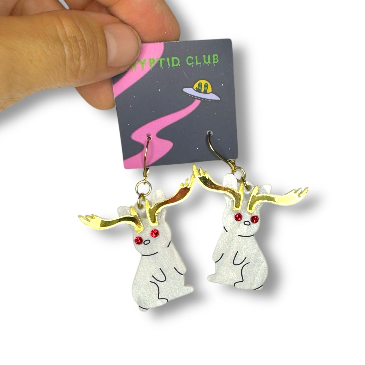 Cryptid Club Jackalope Earrings