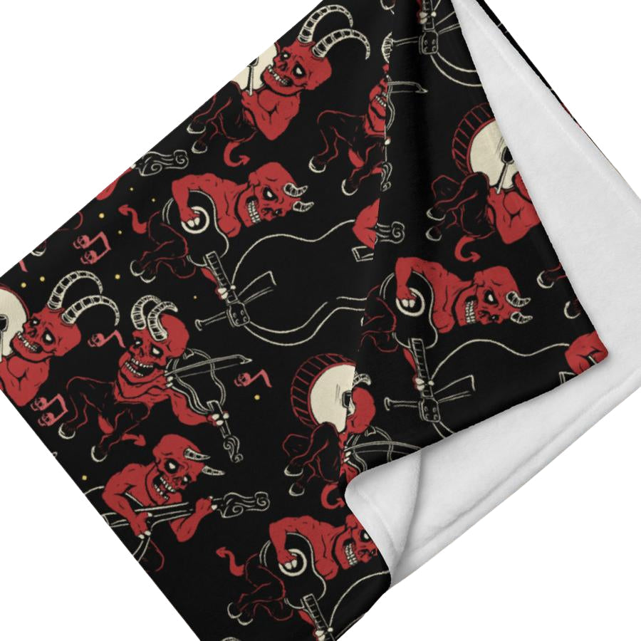 Satan's Music Throw Blanket