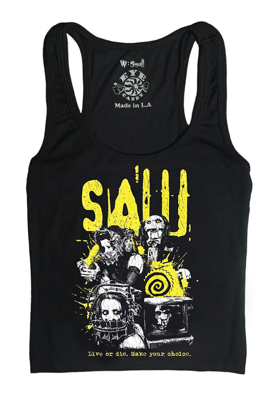 Saw Ribbed Tank Top