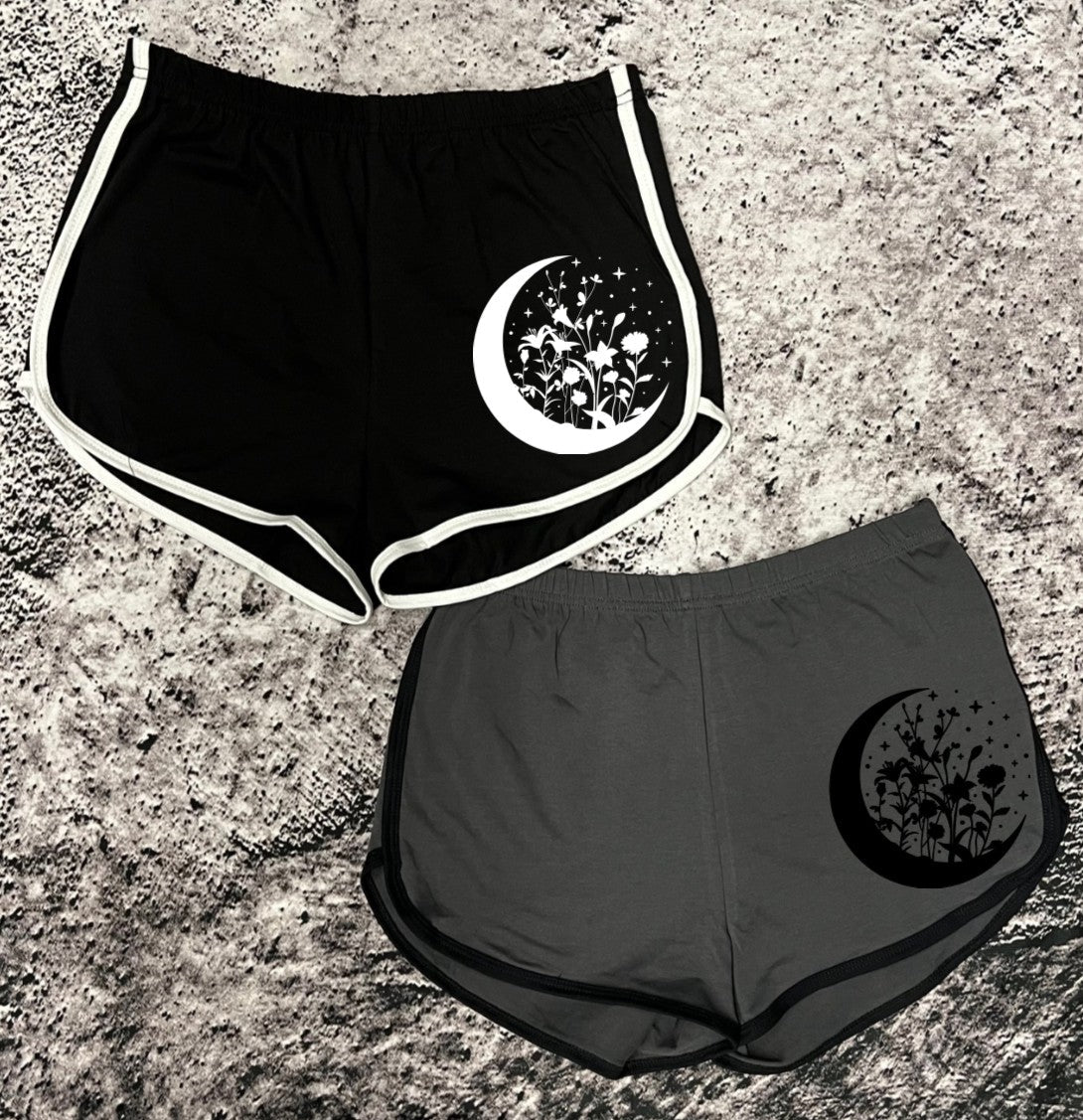 Shorts - Floral Moon