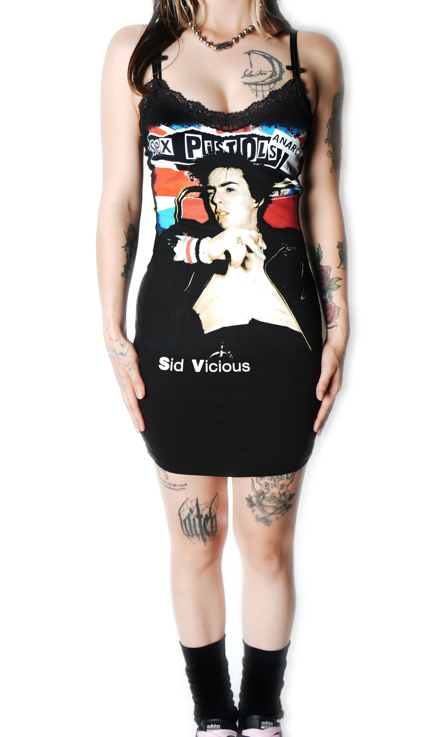 Sid - Sex Pistols Lace Strap Dress