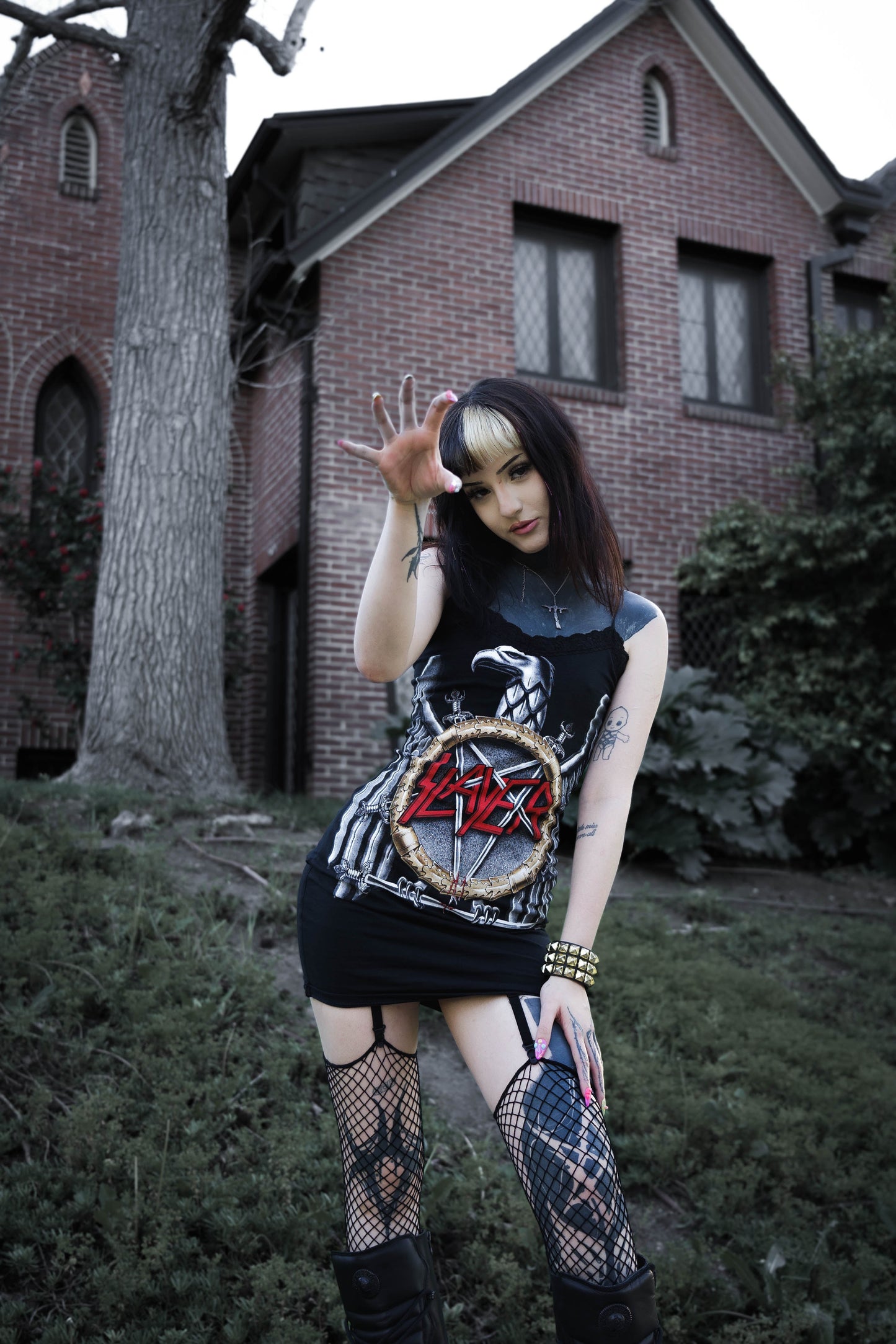 Slayer Lace Strap Dress