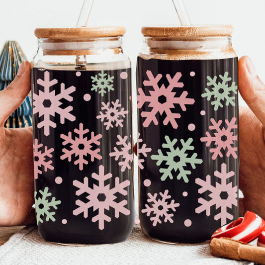 Pastel Snowflakes 17oz