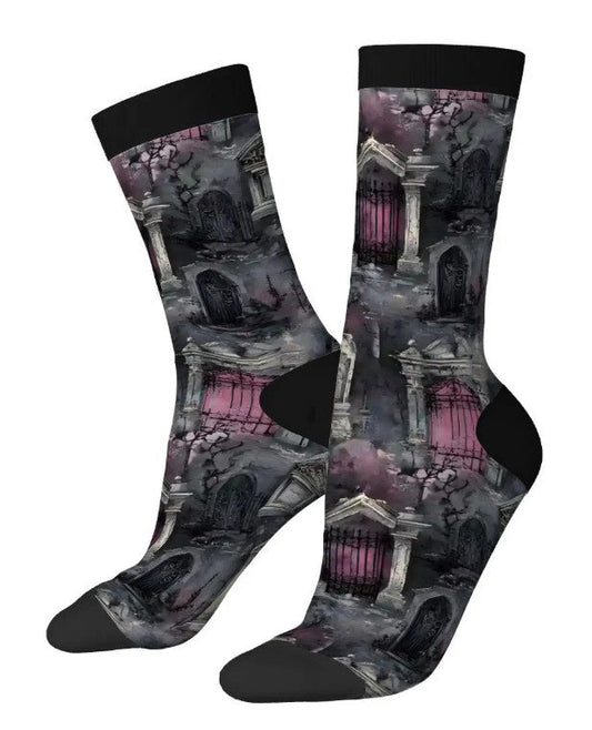 Novelty Socks - Eerily Ever After Mausoleums