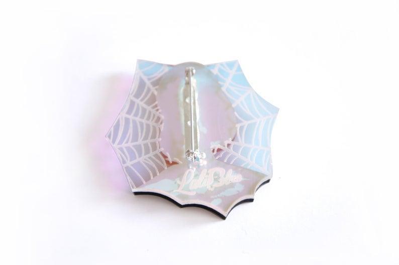 Spider Woman with Web Brooch by Laliblue