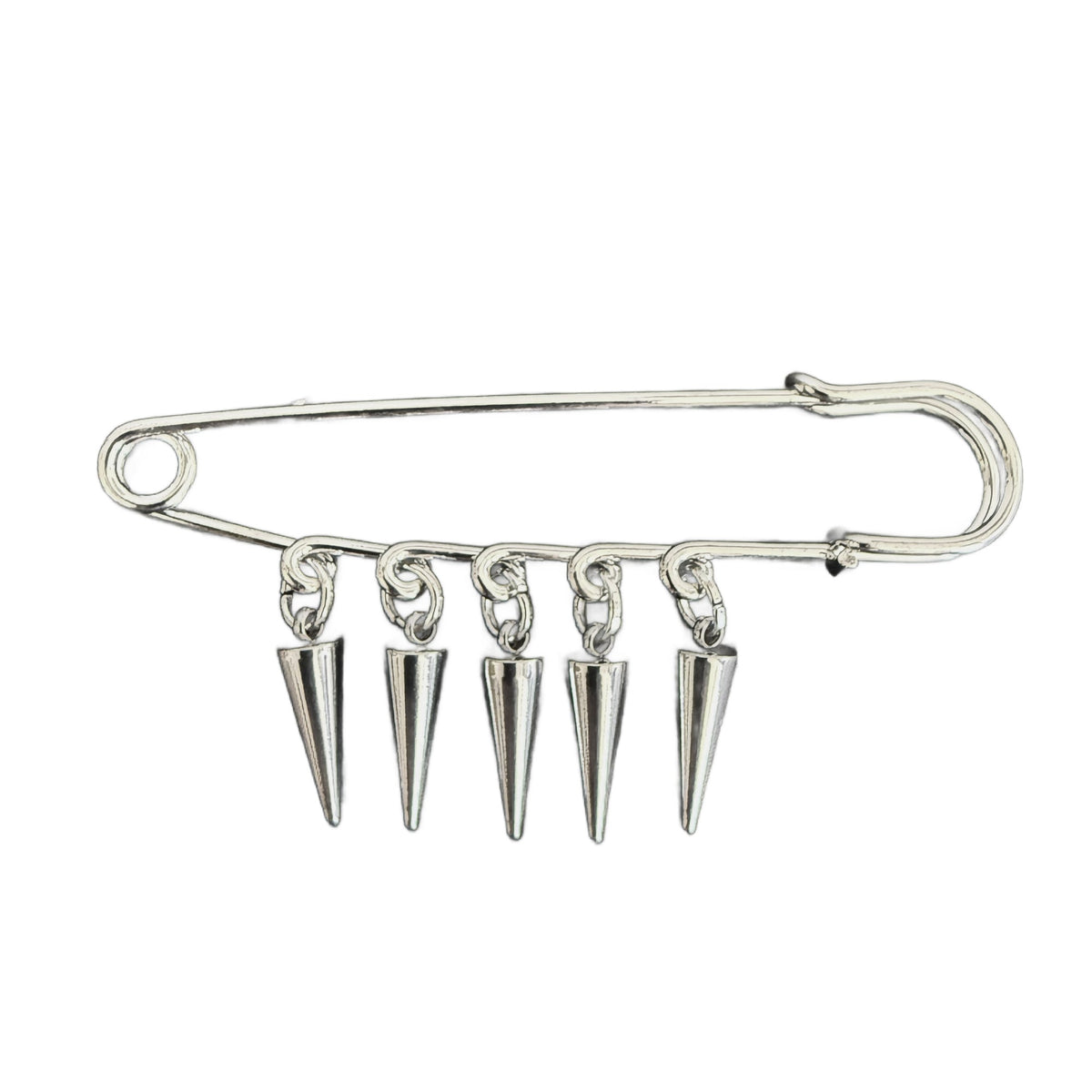 Spiked Safety Pin Brooch