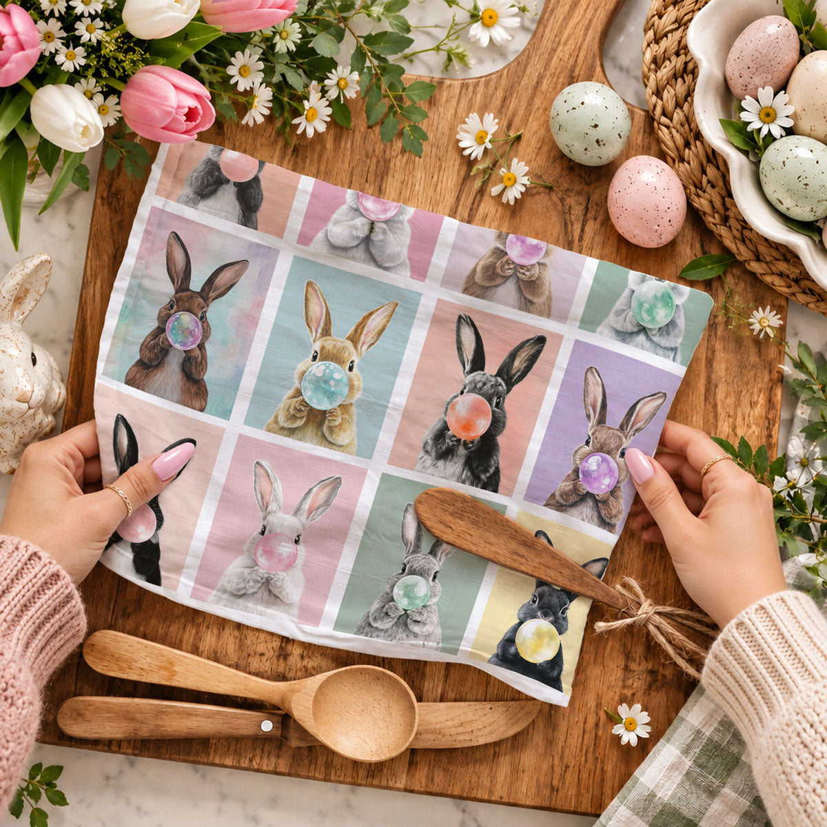 Bunny Bubbles Towel