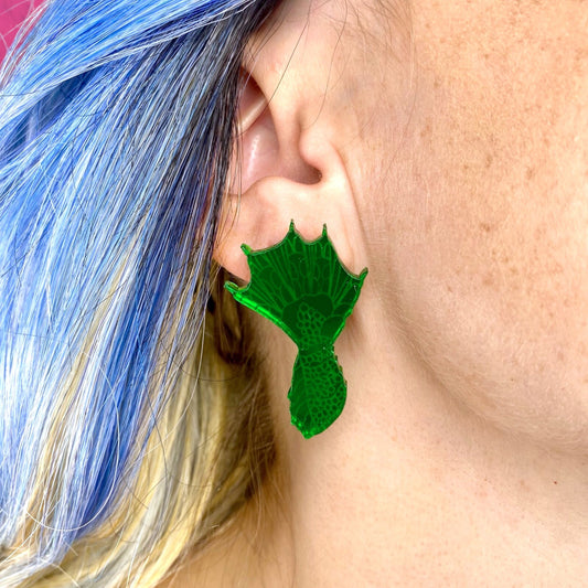 LAST CHANCE! Swamp Monster Hand Earrings