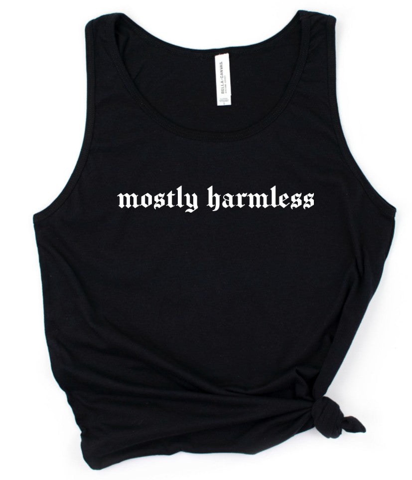 mostly harmless - Available in T-Shirt, Pullover, Hoodie, Tank or Long Sleeve
