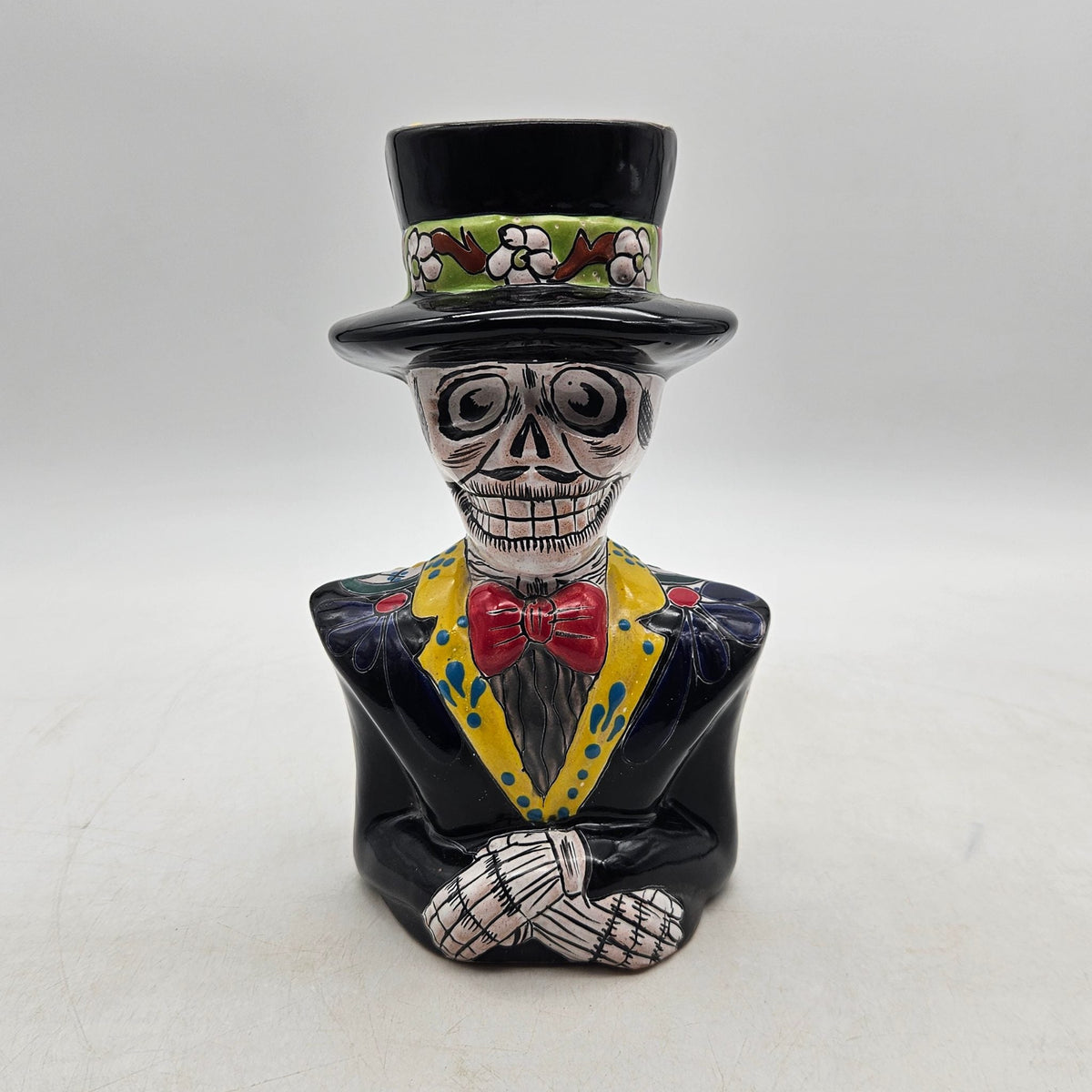 Talavera Skeleton Statue | Day of the Dead Catrin