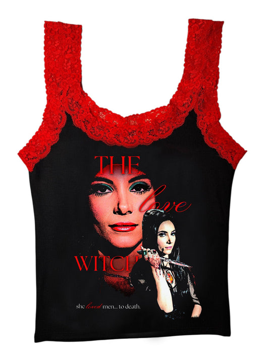 The Love Witch Lace Ribbed Tank