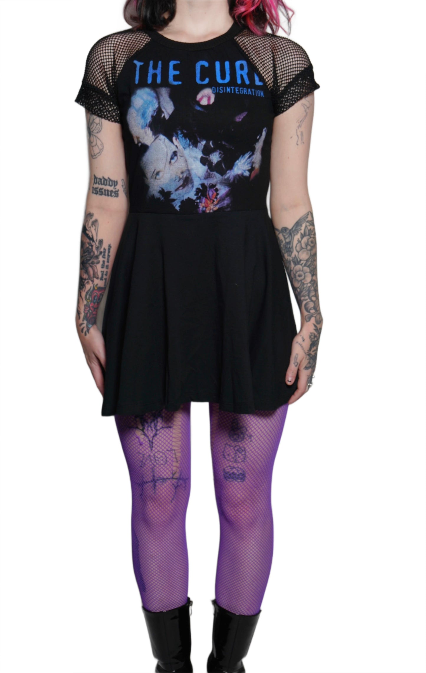 The Cure Fishnet Baby Doll Dress