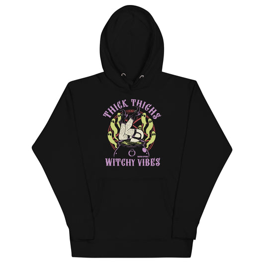 Thick Thighs Witchy Vibes Hoodie