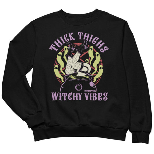 Thick Thighs Witchy Vibes Sweatshirt