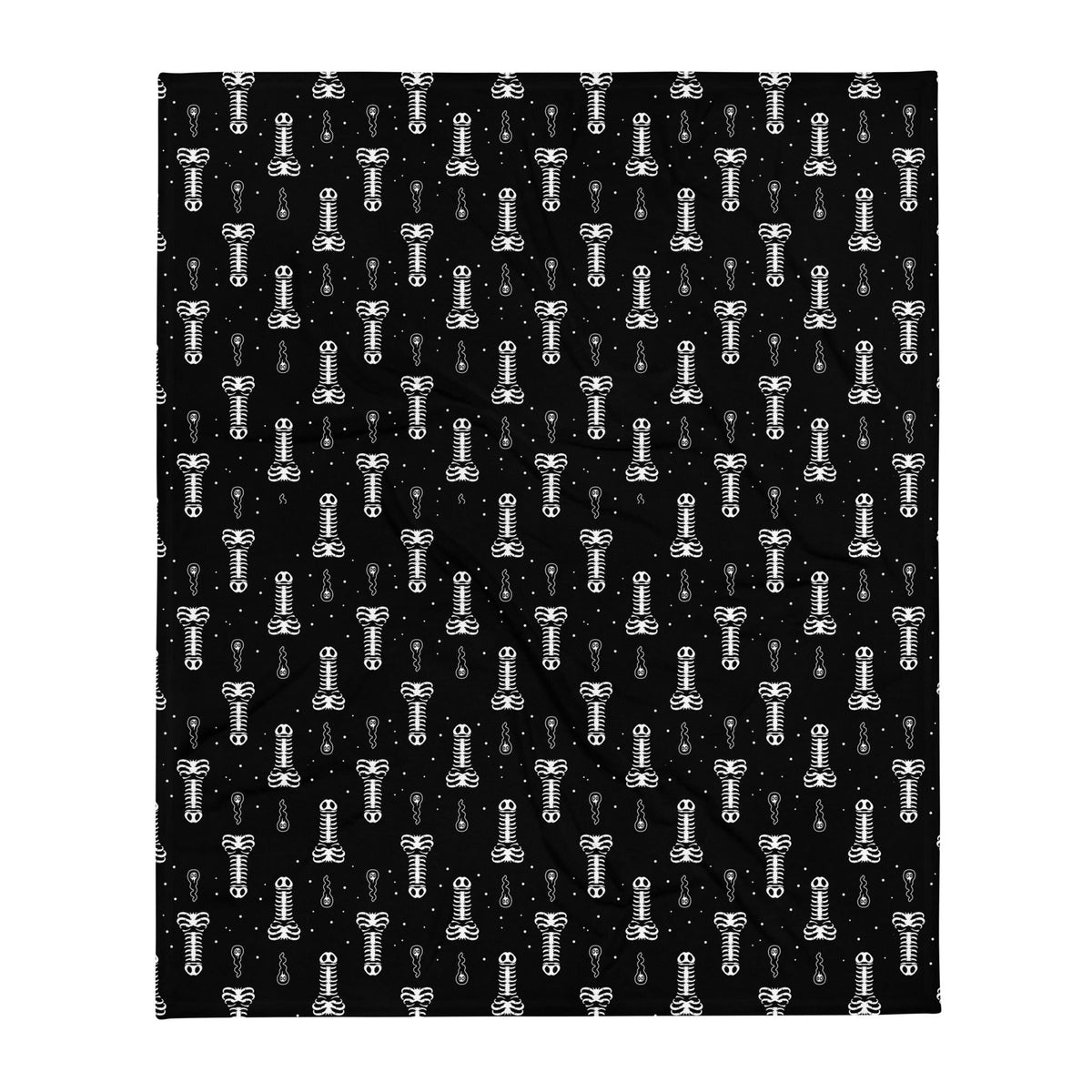 Skeleton Penis Boner Blanket
