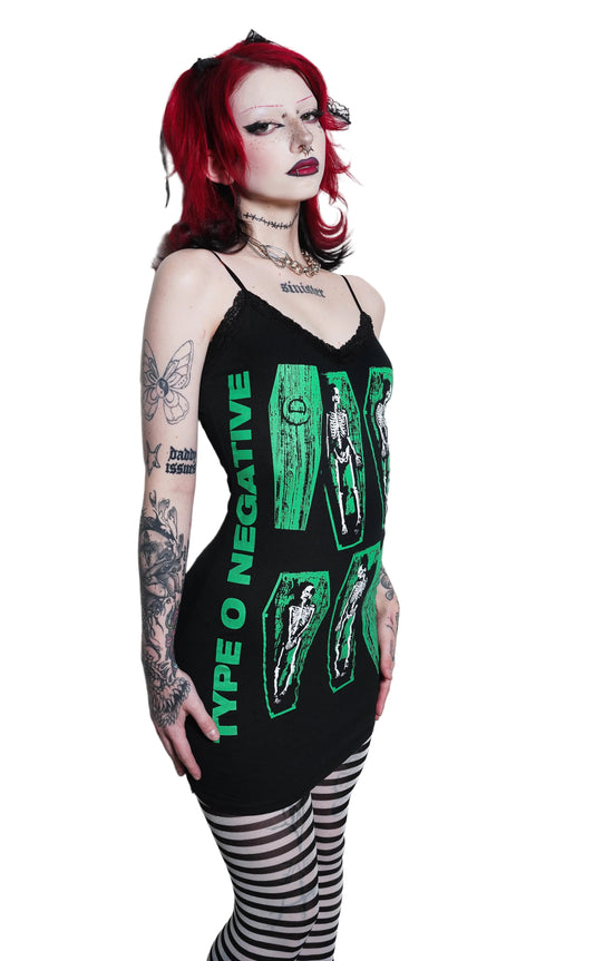 Type O' Negative Lace Strap Dress