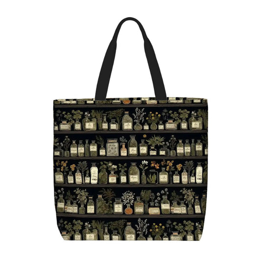 Printed Beach Bag / XL Tote Bag - Apothecary