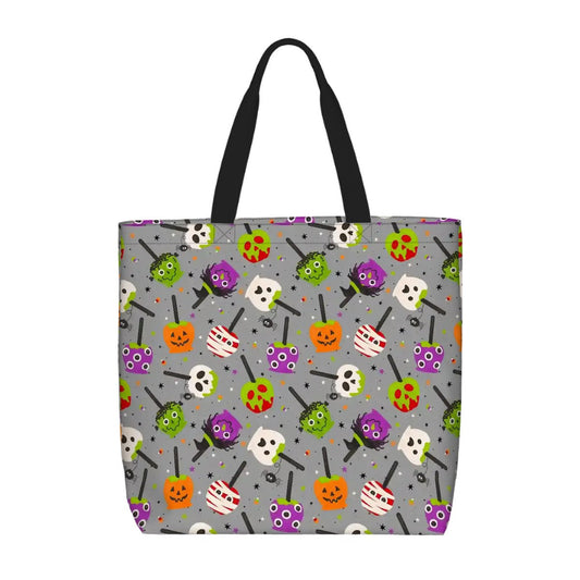 Printed Beach Bag / XL Tote Bag - candy apples